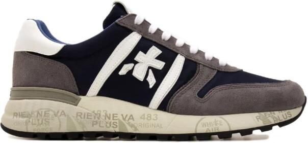 Premiata Blauwe Suède Sneakers met Leren Inzetstukken - Foto 5