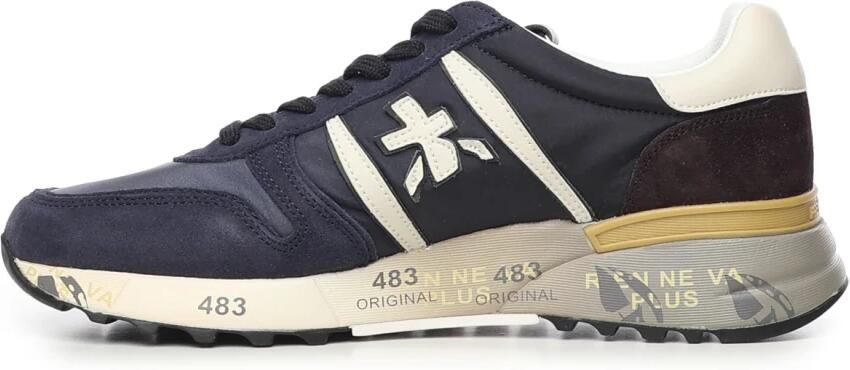Premiata Blauwe Lage Top Sneakers Stijlvol Comfort - Foto 7
