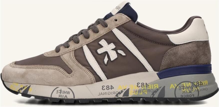 Premiata Lander Sneakers Suède Heren Beige - Foto 3
