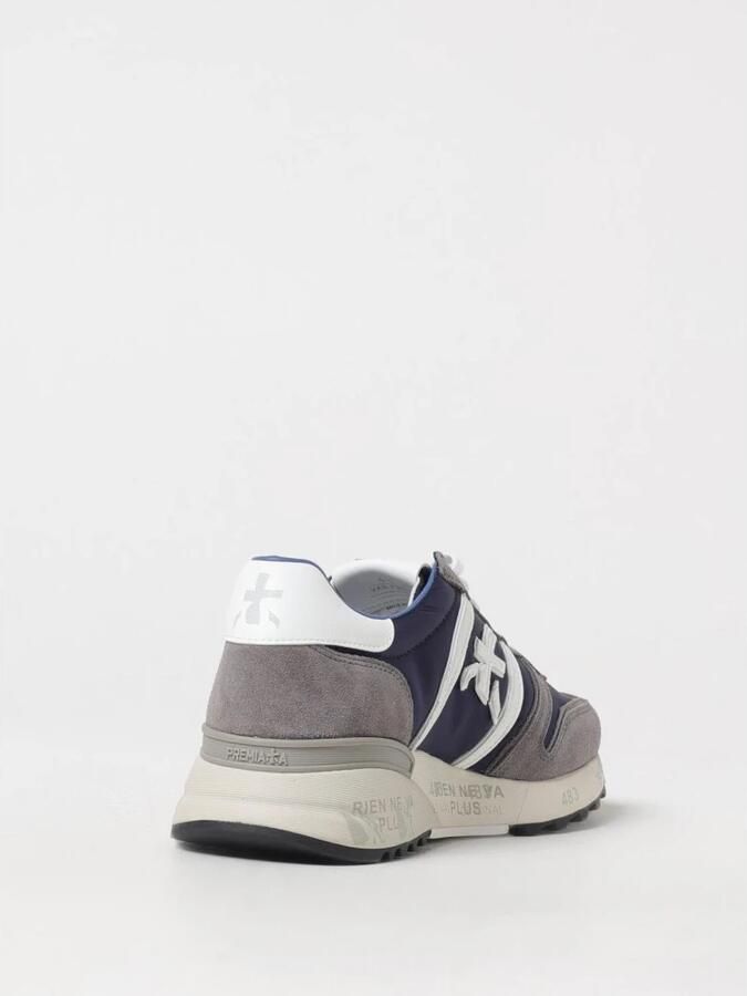 Premiata Blauwe Suède Sneakers met Leren Inzetstukken - Foto 3