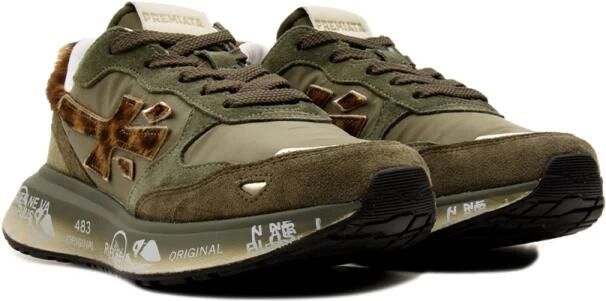 PREMIATA Lage Sneakers Dames Lauryn Maat: 38 Materiaal: Suède Kleur: Groen