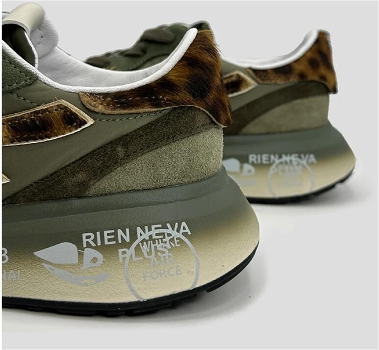 PREMIATA Lage Sneakers Dames Lauryn Maat: 38 Materiaal: Suède Kleur: Groen