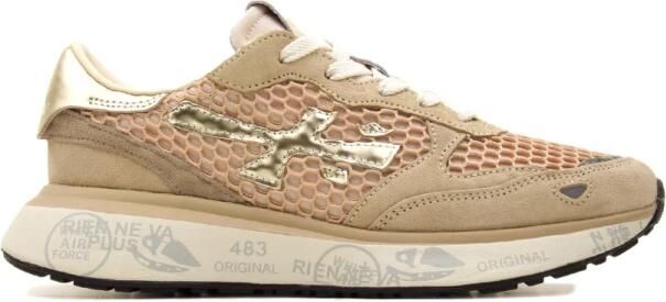 Premiata Leren Sneakers met Logo Vetersluiting