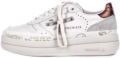 Premiata Witte Leren Sneakers Logo Zijkant Achterkant White Dames - Wit
