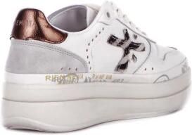 Premiata Witte Leren Sneakers Logo Zijkant Achterkant White Dames - Foto 14