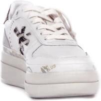 Premiata Witte Leren Sneakers Logo Zijkant Achterkant White Dames - Foto 16