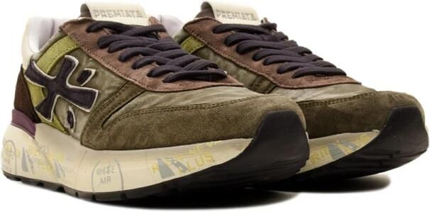 PREMIATA Lage Sneakers Heren Mick Maat: 47 Materiaal: Suède Kleur: Groen - Foto 8