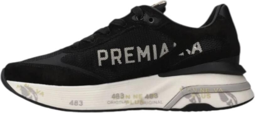 PREMIATA Lage Sneakers Dames Moerun-d Suède Zwart - Foto 11