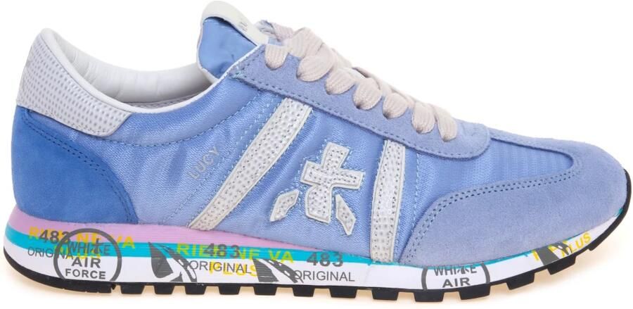 PREMIATA Lage Sneakers Dames Lucyd Textiel Blauw