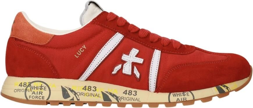 PREMIATA Lage Sneakers Dames Lucyd Textiel Rood