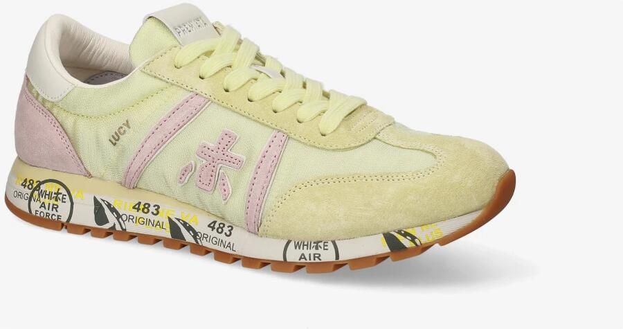 PREMIATA Lage Sneakers Dames Lucyd Textiel Beige - Foto 4