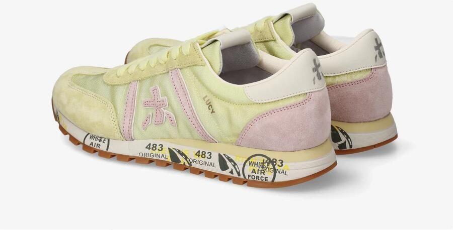 PREMIATA Lage Sneakers Dames Lucyd Textiel Beige - Foto 5