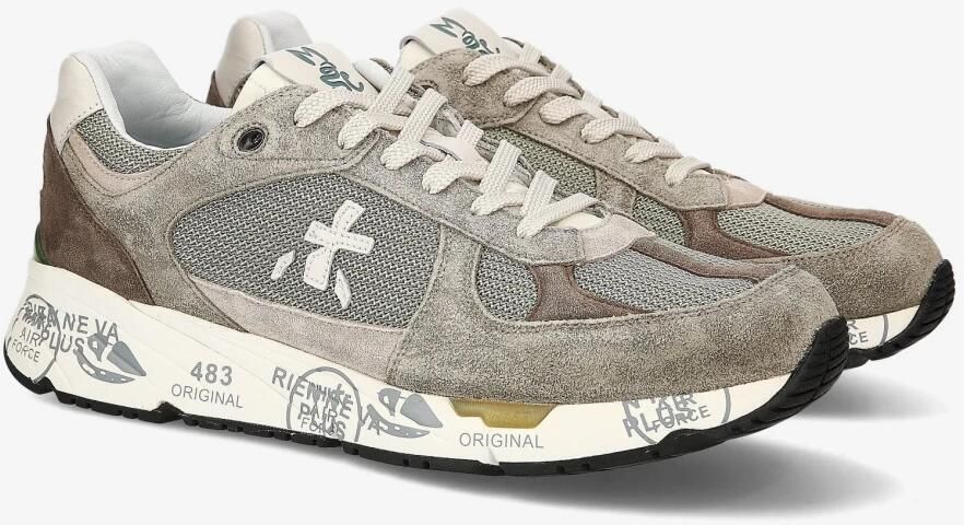 PREMIATA Lage Sneakers Heren Mase Suède Groen - Foto 4