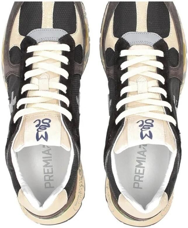 Premiata Stijlvolle zwarte platte schoenen voor heren Black Heren