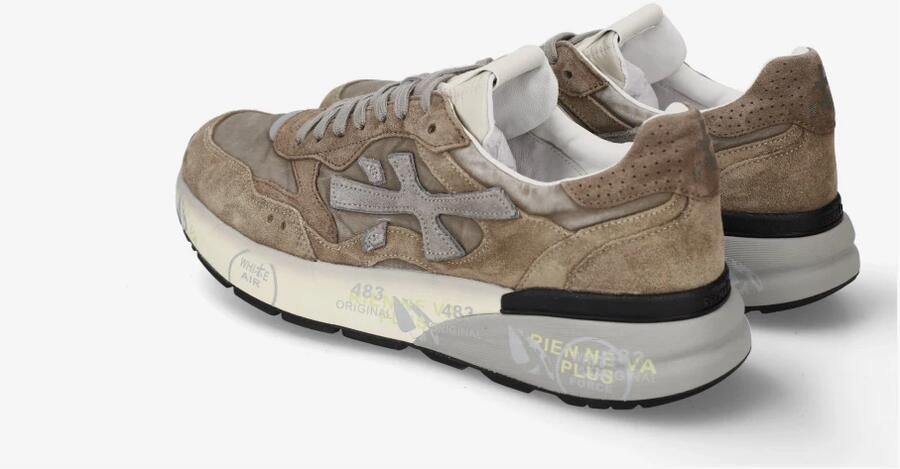 PREMIATA Lage Sneakers Heren Mick Textiel Bruin - Foto 11