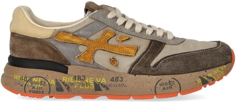 PREMIATA Lage Sneakers Heren Mick Maat: 43 Materiaal: Leer Kleur: Geel - Foto 2