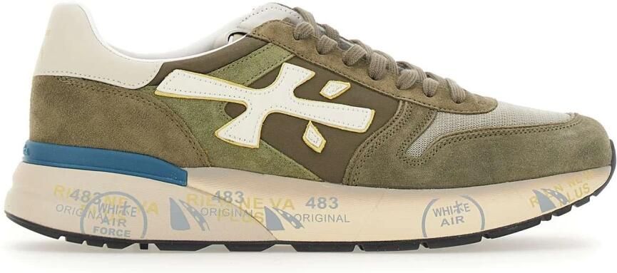 PREMIATA Lage Sneakers Heren Mick Maat: 46 Materiaal: Suède Kleur: Groen - Foto 3