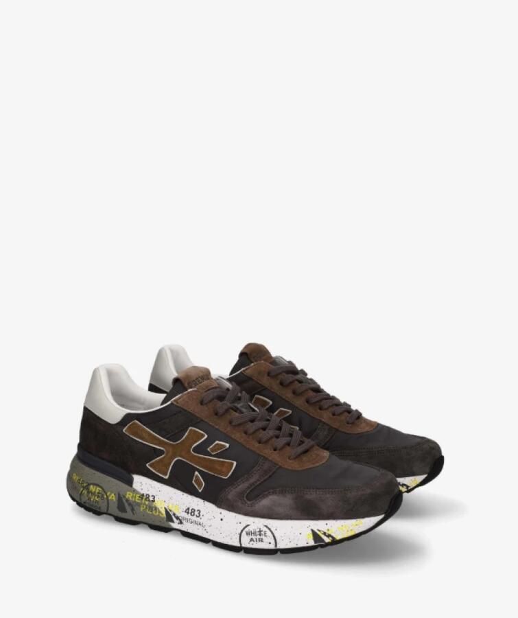 PREMIATA Lage Sneakers Heren Mick Textiel Grijs - Foto 8