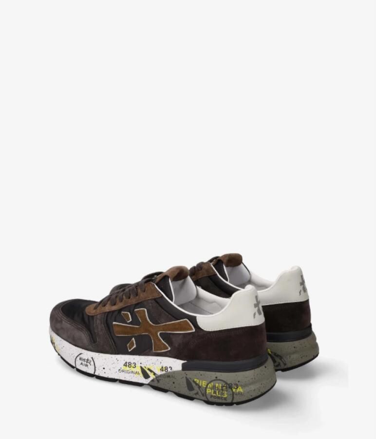 PREMIATA Lage Sneakers Heren Mick Textiel Grijs - Foto 7