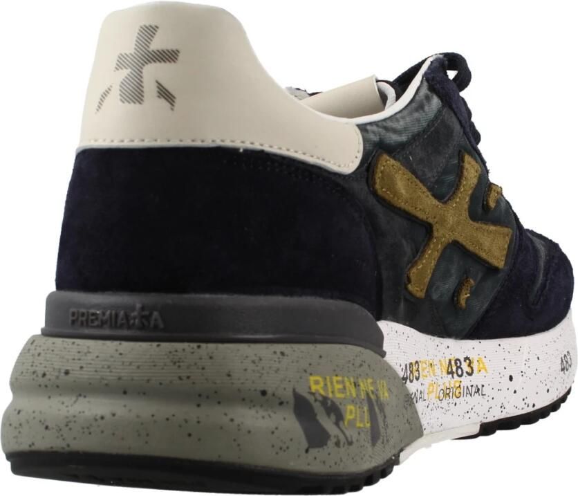 PREMIATA Lage Sneakers Heren Mick Suède Blauw - Foto 3