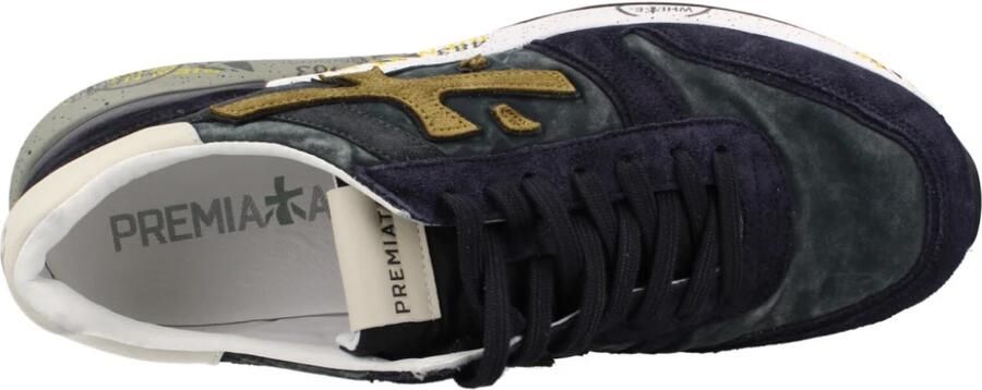 PREMIATA Lage Sneakers Heren Mick Suède Blauw - Foto 12