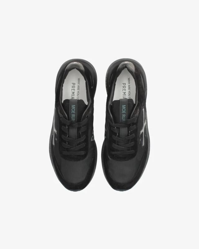 PREMIATA Lage Sneakers Heren Mick Suède Blauw - Foto 8