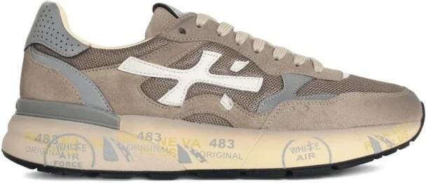 Premiata Mick Mesh and Suede Sneakers