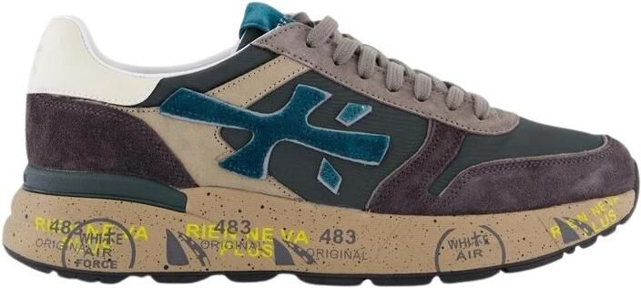 Premiata Mick Sneaker Grijs Blauw