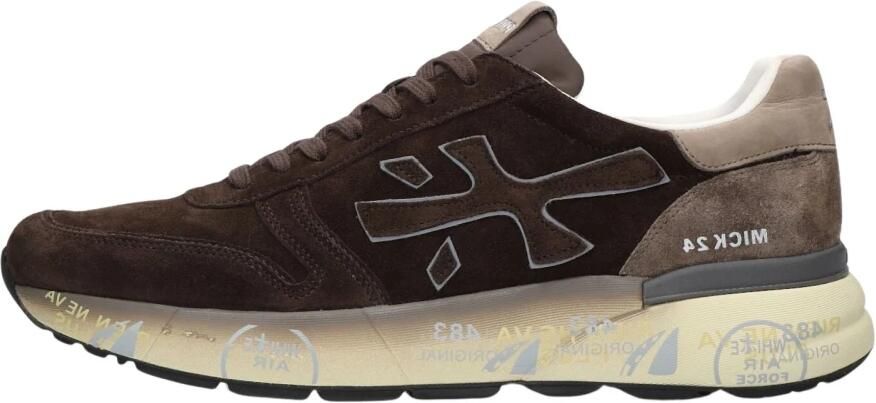 PREMIATA Lage Sneakers Heren Mick Maat: 44 Materiaal: Suède Kleur: Bruin