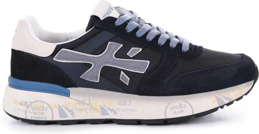 Premiata Blauwe Sneakers voor Stijlvolle Casual Kleding