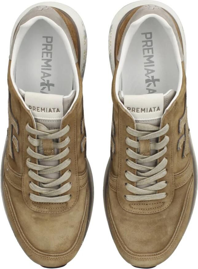 Premiata Beige Leren Sneakers Color-Block Ontwerp - Foto 2