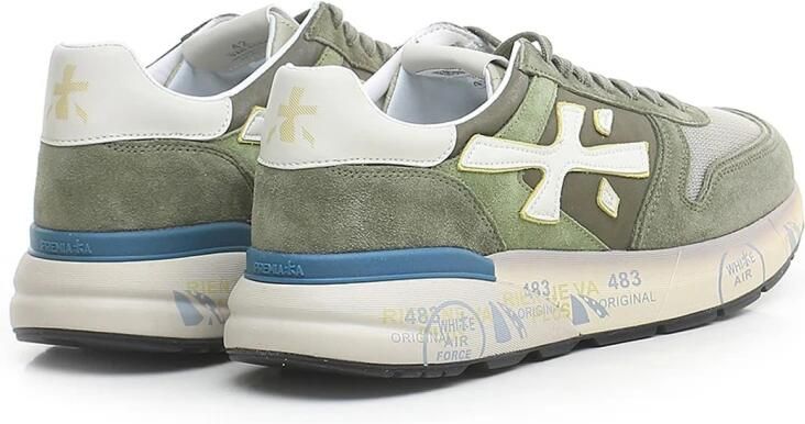 PREMIATA Lage Sneakers Heren Mick Maat: 46 Materiaal: Suède Kleur: Groen - Foto 4