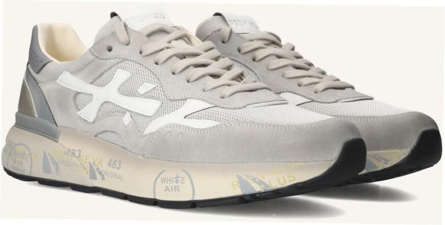 PREMIATA Lage Sneakers Heren Mick Maat: 40 Materiaal: Suède Kleur: Grijs - Foto 5