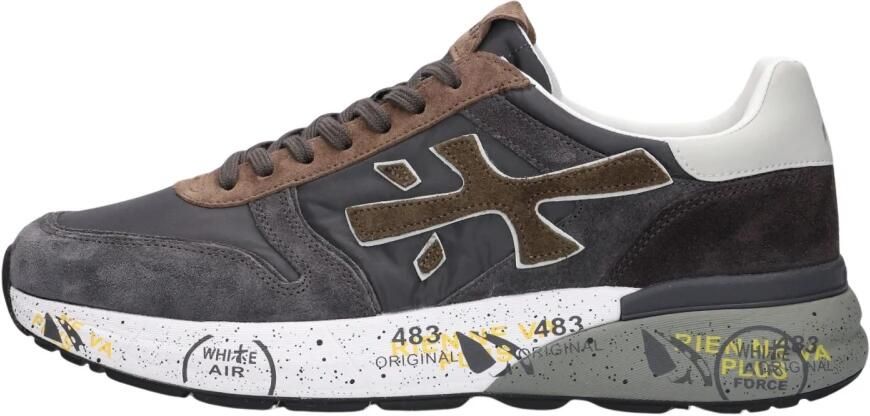 PREMIATA Lage Sneakers Heren Mick Textiel Grijs - Foto 9