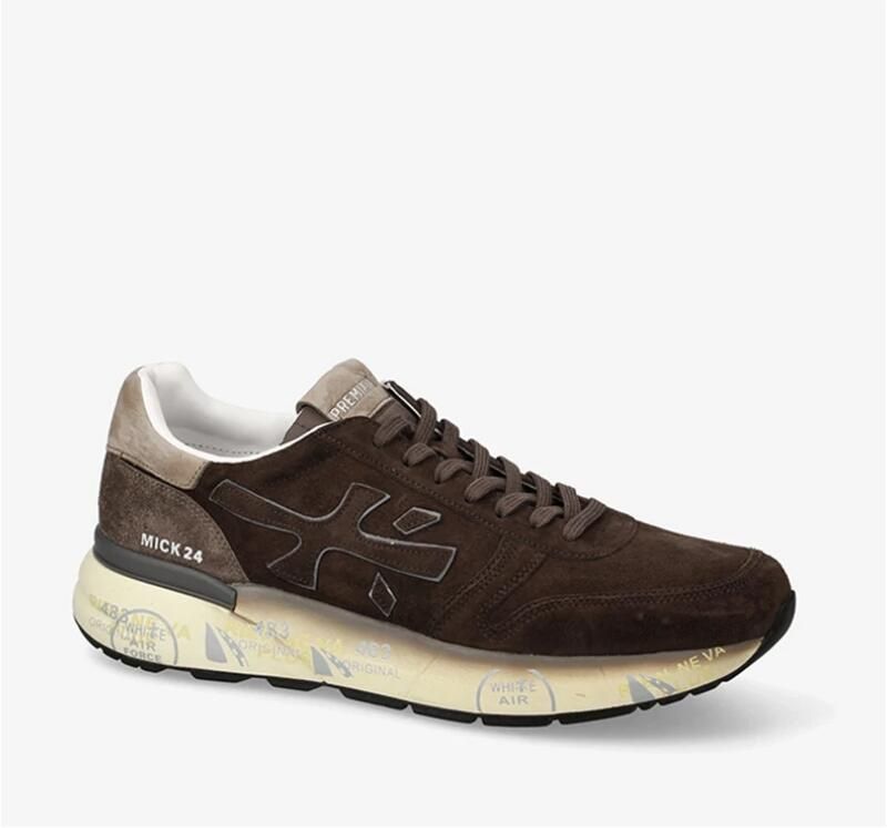 PREMIATA Lage Sneakers Heren Mick Maat: 42 Materiaal: Suède Kleur: Bruin - Foto 2