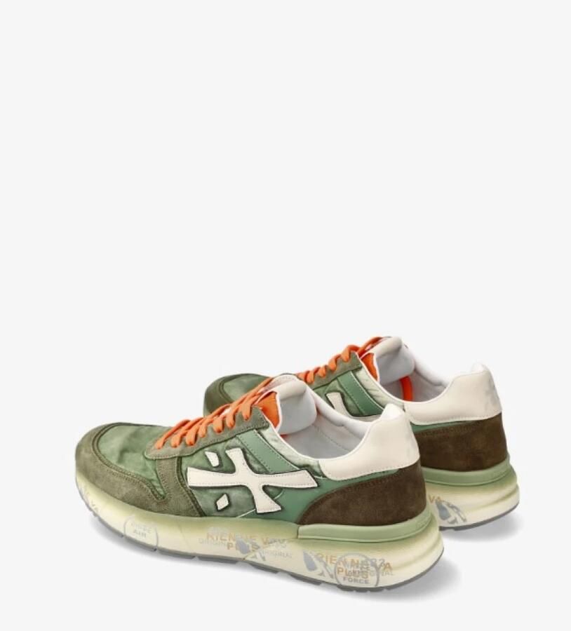 Premiata Groene Sneakers met Suède Leren Rand - Foto 3