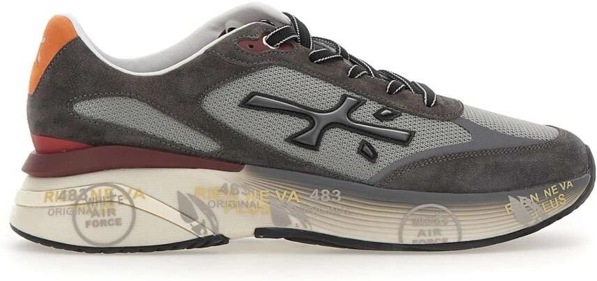 PREMIATA Lage Sneakers Heren Moerun Maat: 44 Materiaal: Suède Kleur: Grijs - Foto 6