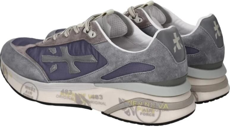 PREMIATA Lage Sneakers Heren Moerun Textiel Blauw - Foto 9