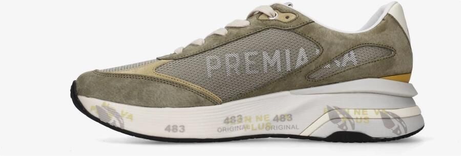 PREMIATA Lage Sneakers Heren Moerun Suède Groen - Foto 10