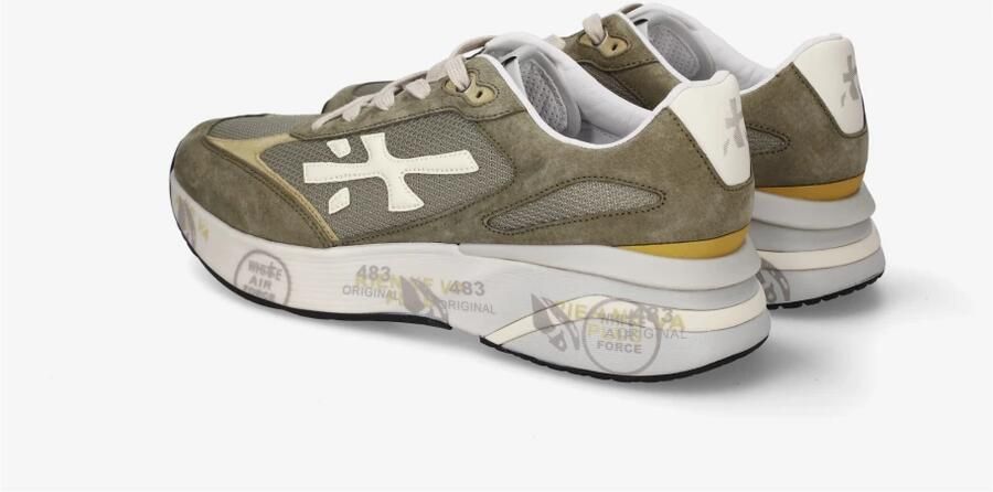 PREMIATA Lage Sneakers Heren Moerun Suède Groen - Foto 8