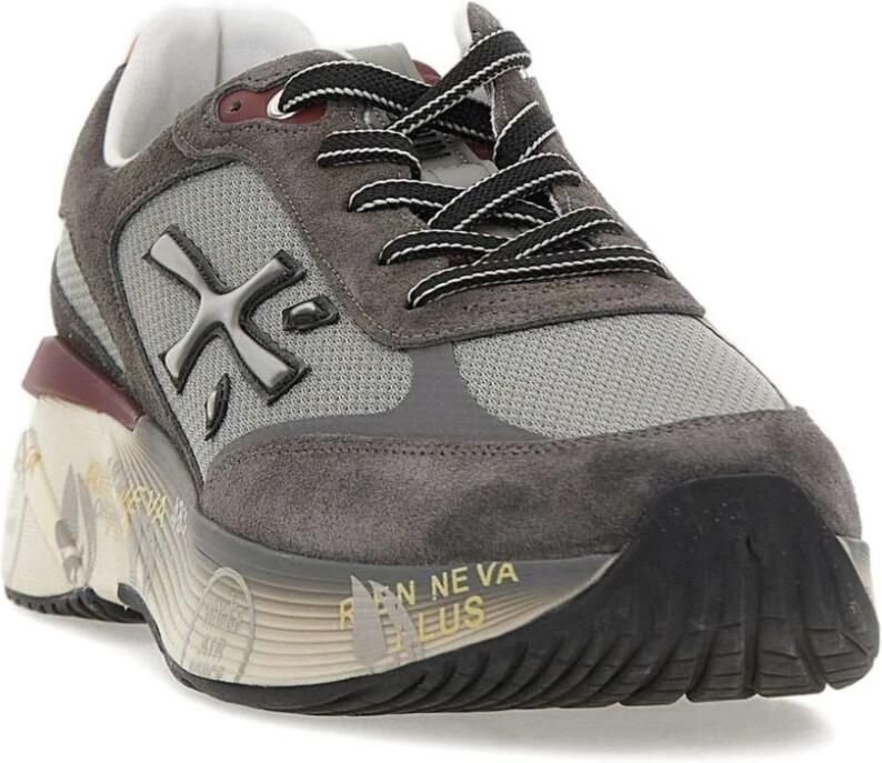 PREMIATA Lage Sneakers Heren Moerun Suède Grijs - Foto 2