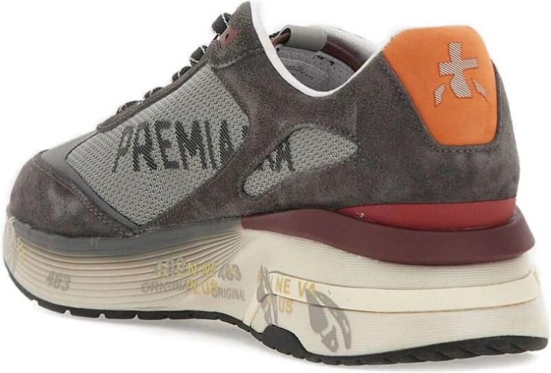 PREMIATA Lage Sneakers Heren Moerun Suède Grijs - Foto 4