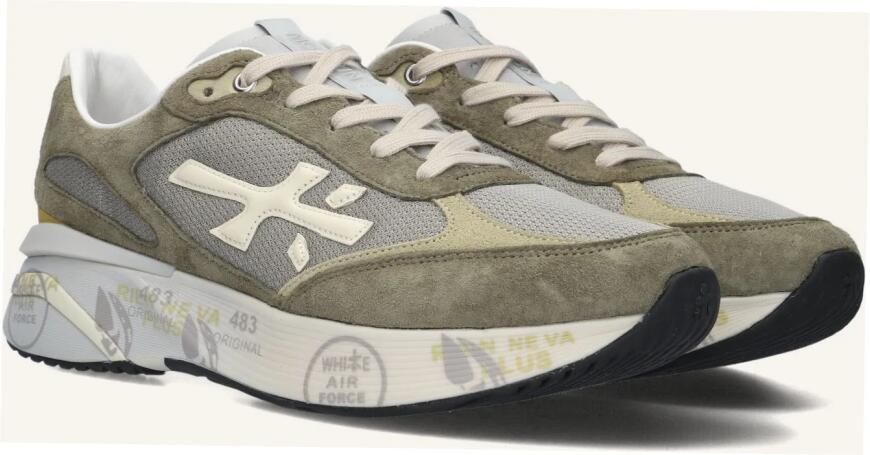 Premiata Moerun Sneakers Suède Heren Groen - Foto 3