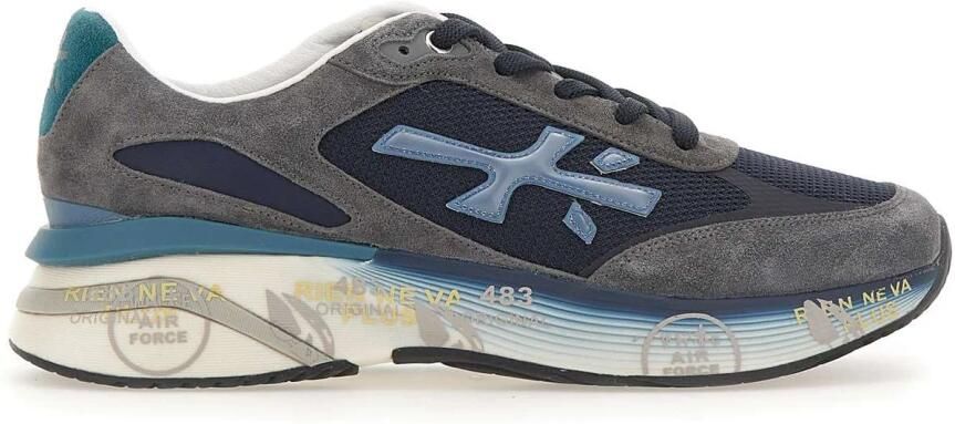 PREMIATA Lage Sneakers Heren Moerun Maat: 42 Materiaal: Suède Kleur: Grijs - Foto 3