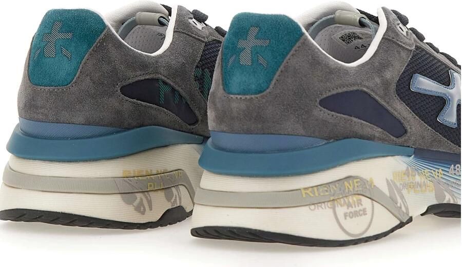 PREMIATA Lage Sneakers Heren Moerun Maat: 42 Materiaal: Suède Kleur: Grijs - Foto 2