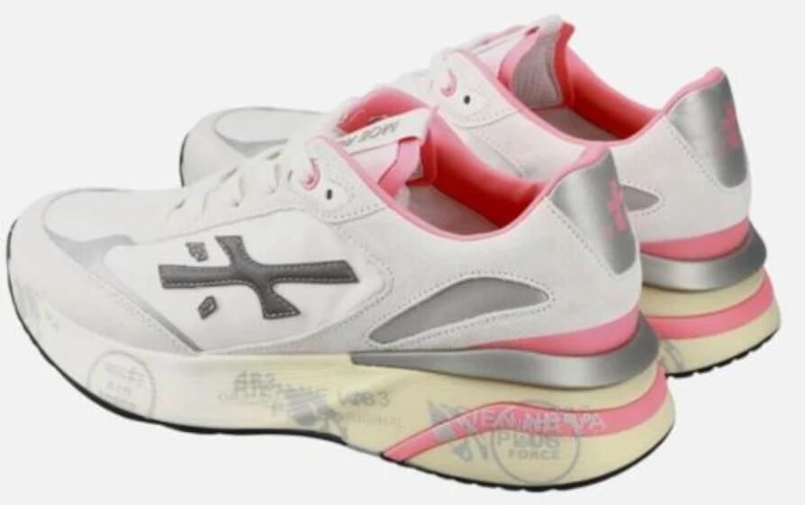PREMIATA Lage Sneakers Dames Moerun-d Textiel Wit - Foto 4