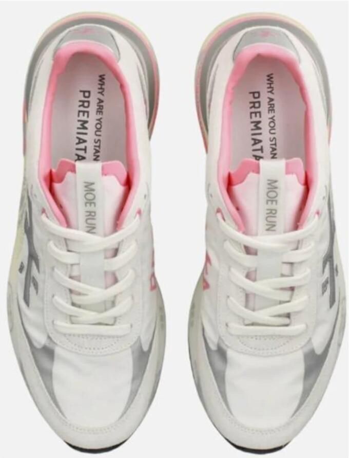 PREMIATA Lage Sneakers Dames Moerun-d Textiel Wit - Foto 3