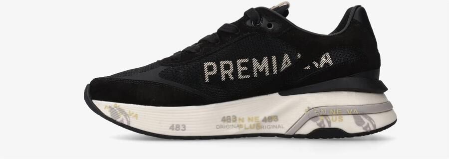 PREMIATA Lage Sneakers Dames Moerun-d Suède Zwart - Foto 12