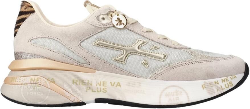 PREMIATA Lage Sneakers Dames Moerun-d Suède Beige - Foto 13