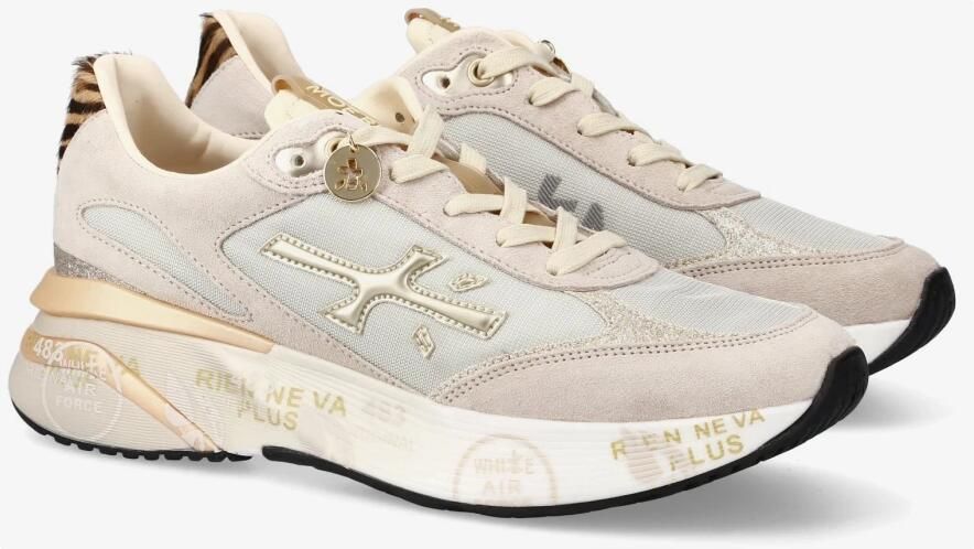 PREMIATA Lage Sneakers Dames Moerun-d Suède Beige - Foto 12